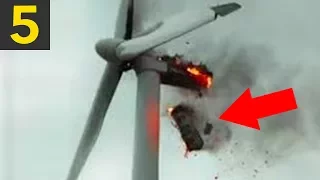 Top 5 Wind Turbine FAILS & Mishaps