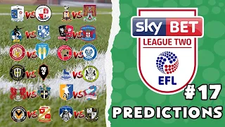 2021/22 EFL LEAGUE 2 PREDICTIONS - MATCHDAY #17