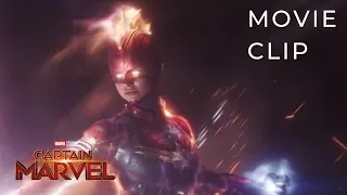 CAPTAIN MARVEL (2019) | Carol Danvers Destroys Ronan's Ship Scene