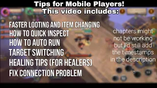 Albion Online - Mobile Tips for Mobile Players!