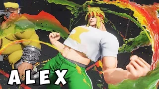 Street Fighter V CHARACTER STORY Alex Gameplay
