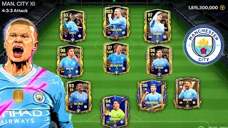 I Built Best Manchester City Squad Ft Haaland, KDB, Foden, Rodri - FC Mobile 24