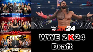 WWE 2K24 My GM Mode - WWE 2K24 Draft #wwe2k24