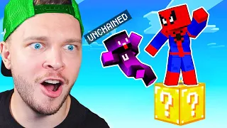 J’ai Survécu sur 1 SEUL LUCKY BLOC sur Minecraft ! (ft. Unchained,BriceBBrice)