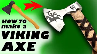 How to make a Beautiful Baltic Viking Style Axe from the Cheapest Bought Axe, DIY