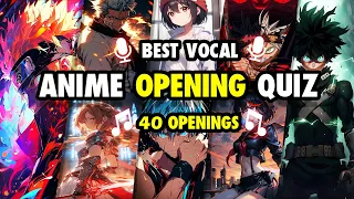 ANIME OPENING QUIZ🎤BEST VOCAL🕺