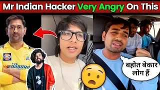 Sourav Joshi Vlogs, Mr IndianHacker Angry, The Uk07 Rider,Flying beast MS Dhoni | Rohitsharma