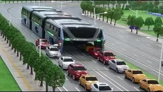 Straddle bus bites the dust