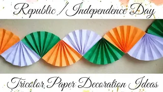 How To Make Tricolor Paper Craft/ Decoration Idea for School/Office|DIY|Republic/Independence Day #1