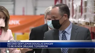 Second Gentleman Douglas Emhoff visiting New Orleans to tour summer camp, vaccination site