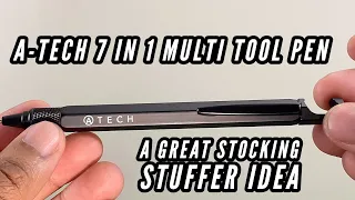 A Tech 7 in 1 Multi Tool Pen | A Great Stocking Stuffer Idea