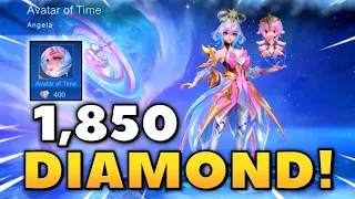 1,850 DIAMONDS FOR ANGELA ANNUAL STARLIGHT SKIN AVATAR OF TIME? 2023 STARLIGHT FEST EVENT - MLBB