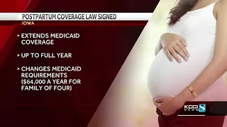 Iowa Gov. Kim Reynolds signs postpartum Medicaid coverage bill into law