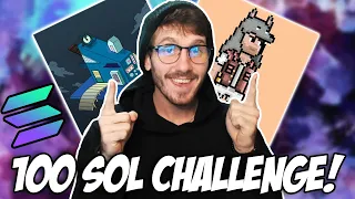 TURNING 10 SOLANA INTO 100 WITH SOME MASSIVE SOLANA NFT FLIPS! (10 TO 100 SOL CHALLENGE)
