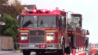 Seattle Fire Department - Ladder 9 Responding/Arriving