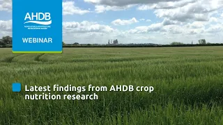 Latest findings from AHDB crop nutrition research
