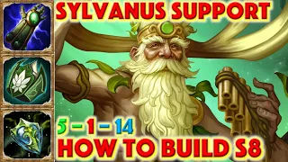 SMITE HOW TO BUILD SYLVANUS - Sylvanus Support Build Season 8 Conquest + How To + Guide + Gameplay