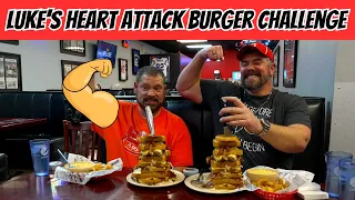 Luke's Breakfast and Burgers Heart Attack Challenge with Randy Santel