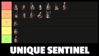 Unique Sentinel Tier List | Total War: Three Kingdoms Characters Tier List