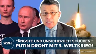 PUTINS NEUE ATOMDROHUNG: "Möchte Gegendruck erzeugen!" Reaktion auf Macrons Äußerung zu Bodentruppen