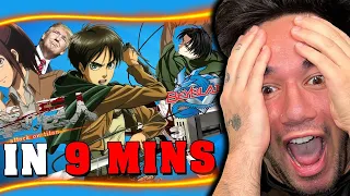 Attack on Titan IN 9 MINUTES (REACTION)