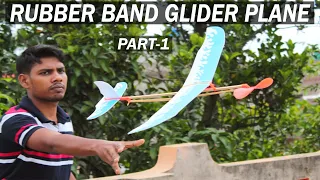 How To Assembling Rubber Band Plane | Rubber Band Powered Glider Plane