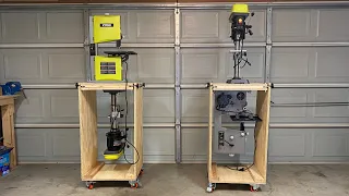 I Made A Double Flip Top Tool Stand For My Drill Press And Band Saw