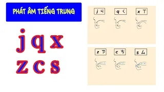 Học phát âm tiếng Trung | Nhóm J,Q,X và Z,C,S