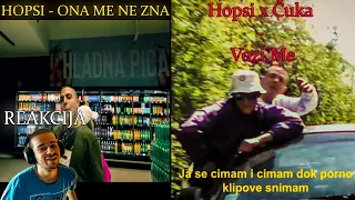 HOPSI - ONA ME NE ZNA & Hopsi x Čuka - Vozi Me (Reakcija)