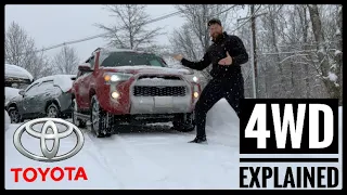 Toyota 4Runner 4WD • 4HI vs 4LO explained - Fun Snow Drive - 5TH Gen