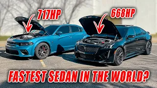 CHARGER HELLCAT VS. CT5-V BLACKWING RACE!