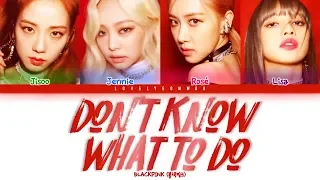 BLACKPINK (블랙핑크) – Don’t Know What To Do Lyrics (Color Coded Han/Rom/Eng)