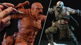 Sculpting KRATOS | God Of War: Ragnarok - Timelapse