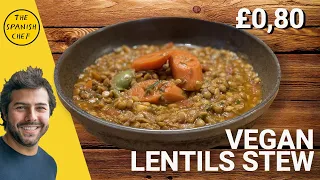 £1 Vegan Lentils Stew | Family Meals on a budget