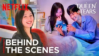 Behind the Scenes | Kim Soo-hyun and Kim Ji-won's Romantic Moments!❤️‍🩹{ENG SUB} #queenoftears