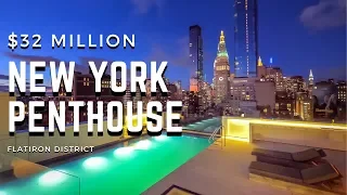 Inside a $32 MILLION New York City Penthouse with Rooftop Pool