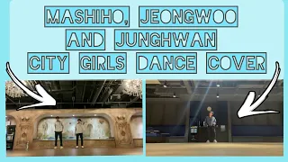 TREASURE Mashiho, Jeongwoo and Junghwan - City girls dance cover