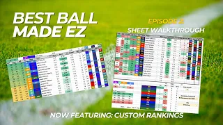 EZDFS Best Ball Made EZ Sheet Walkthrough, Tips & Tricks