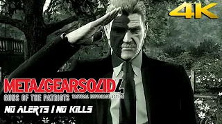 Metal Gear Solid 4: Guns  of the Patriots || No Alerts - No Kills || PRO Walkthrough【4K60ᶠᵖˢ UHD】