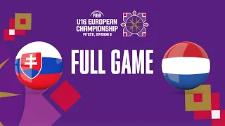 Slovakia v Netherlands | Full Basketball Game | FIBA U16 European Championship 2023 - Division B