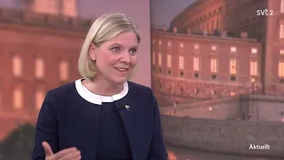 Magdalena Andersson ställer Jimmie Åkesson till svars om SD:s trollfabrik