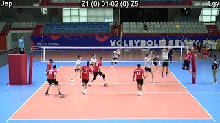 Volleyball : Japan - Egypt 3:0 Amazing FULL Match