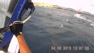 Riding with Stathis & Carve Jibe - Windsurfing