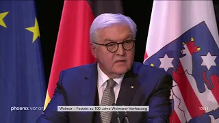 Rede von Frank-Walter Steinmeier beim Festakt zu 100 Jahre Weimarer Verfassung am 06.02.19