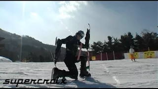 SUPERCROIX, Jean Yves Blondeau SKIMAN, BUGGY SKI in MUJU Ressort