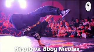 Bboy Nicolas vs Hiro10. Top 4. Judge's angle. Red Bull BC One All Japan grand final