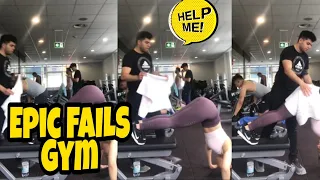 FUNNY GYM FAILS 🔥 TRY NOT TO LAUGH CHALLENGE. WORKOUT EPIC FAILS. Gym Moments