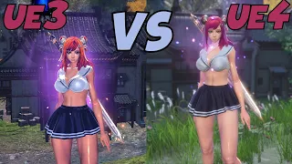 Blade and Soul graphic Difference between UE3 to UE4