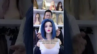 Tóc giả siêu da từ tóc thật tại tóc giả Trung #tocgia #hair #wigs #humanhairwig #tocgianu #wig