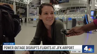 Travel Nightmare at JFK Airport After Power Outage Shutters Terminal | NBC New York